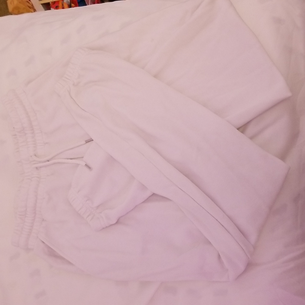 White Sweatpants Women Sz M